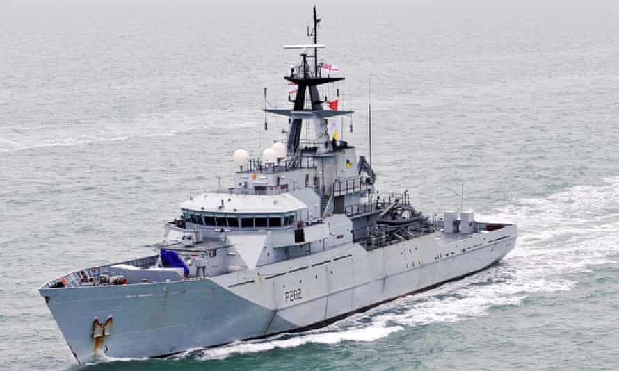 HMS Severn, one of the two vessels sent to Jersey.
