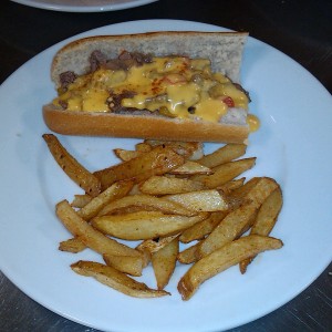 Philly Cheese Steak baguette.